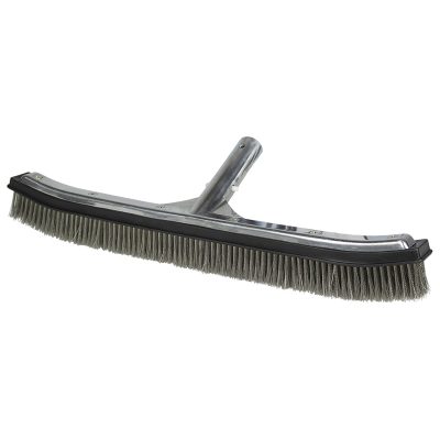 18" Aluminum-Back Algae Brush - Stainless Steel Bristles - Image 2