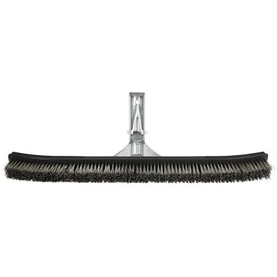 18" Aluminum-Back Algae Brush - Stainless Steel Bristles - Image 4