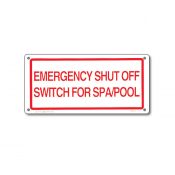 40310 | 12'' x 6'' Emergency Shut Off Sign