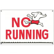 40312 | 18" x 12" No Running Sign