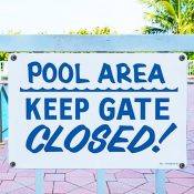 Keep Gate Closed Sign