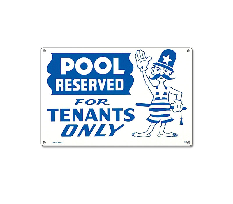 40319 | 12'' x 18'' Pool Reserved Sign