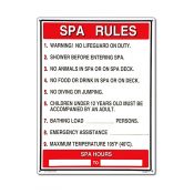 40327 | 18'' x 24'' Spa Rules