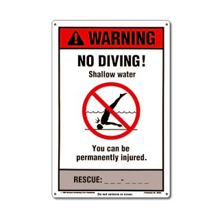 40352 | NSPF 12'' x 18'' No Diving Sign