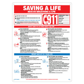40366 | 18'' x 24'' Saving a Life Sign - Product