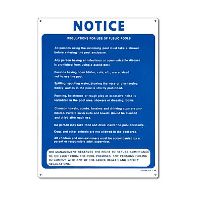 40368 | 18'' x 24'' Notice Commercial Sign