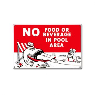 40369 | 12'' x 18'' No Food or Beverage Sign