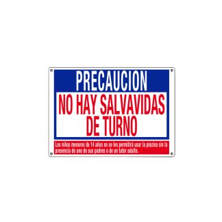 40381 | 24'' x 18'' Precaucion