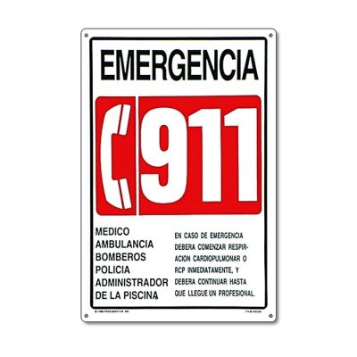 40382 | 12'' x 18'' Emergencia 911