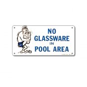41332 | 12'' x 6'' No Glassware in Pool Area