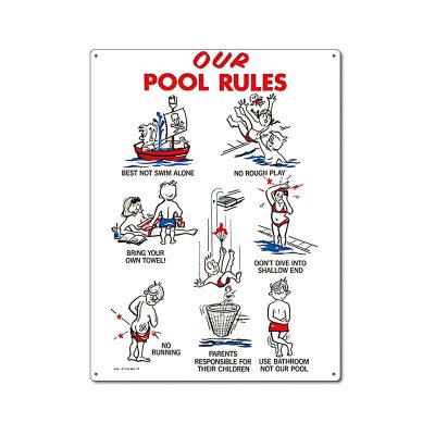 41335 | 18'' x 24'' Our Pool Rules