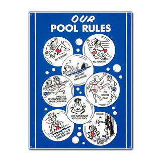 41336 | 18'' x 24'' Our Pool Rules