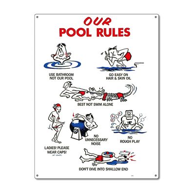 41337 | 18'' x 24'' Our Pool Rules