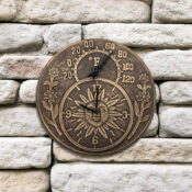 52551 | Terra-Cotta Clock & Thermometer - Lifestyle 3