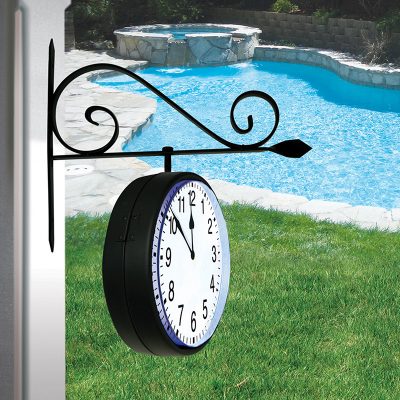 pool clock and thermometer