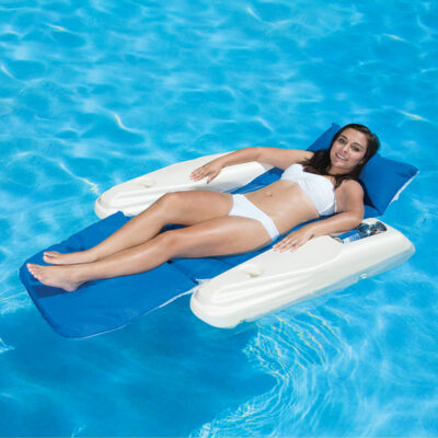 Blue Currents Rio Sun Poolmaster Swimming Pool Adjustable Floating Chaise Lounge 