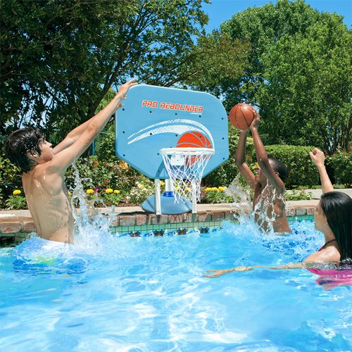 Pro Rebounder Poolside Basketball/Volleyball Game Combo Poolmaster