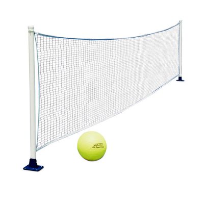 Poolmaster Above-Ground Pool Mounted Badminton Volleyball Sport Game Combo 