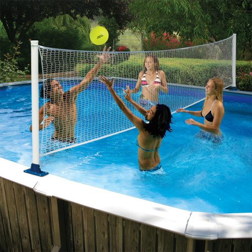 AboveGround Poolside Basketball & Volleyball Combo Game Poolmaster