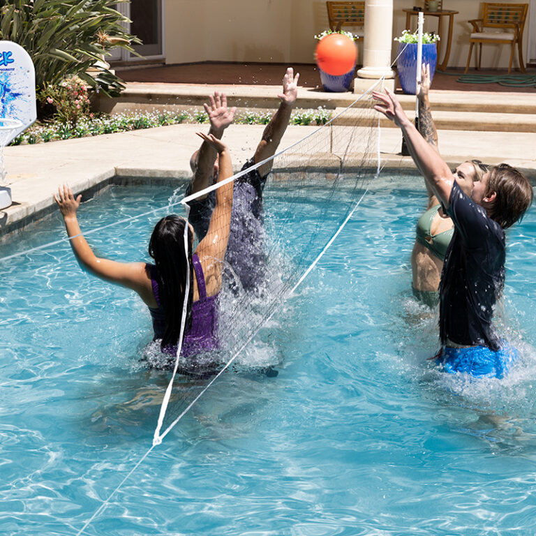 Splashback Poolside Basketball & Volleyball Game Combo Poolmaster