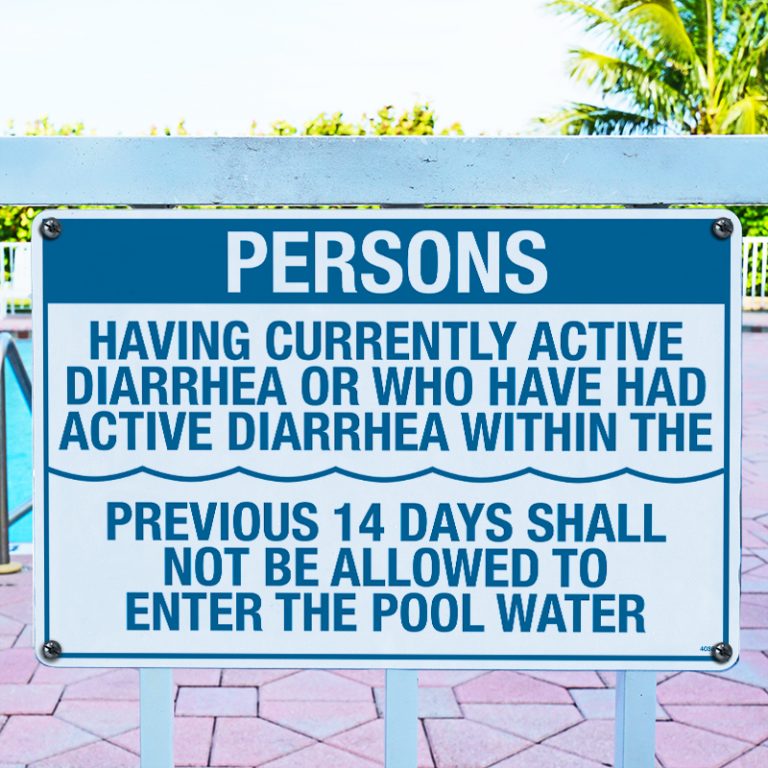 CA Pool Rules Sign Poolmaster