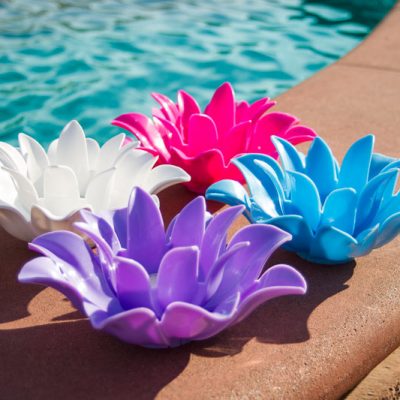 54513 | Set of 4 Floating Lotus Lights - Lifestyle 2