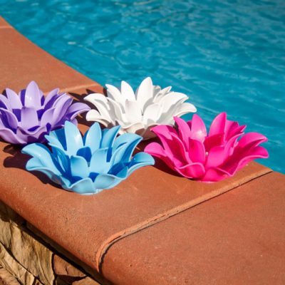 54513 | Set of 4 Floating Lotus Lights - Lifestyle 6 54513 | Set of 4 Floating Lotus Lights - Lifestyle 6