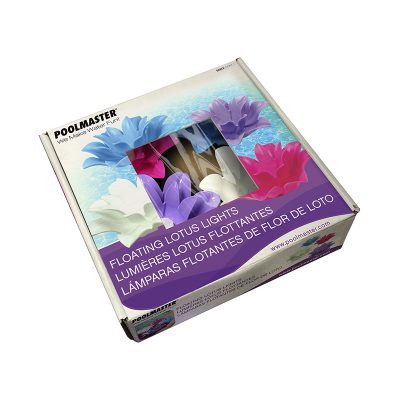 54513 | Set of 4 Floating Lotus Lights - Package 54513 | Set of 4 Floating Lotus Lights - Package