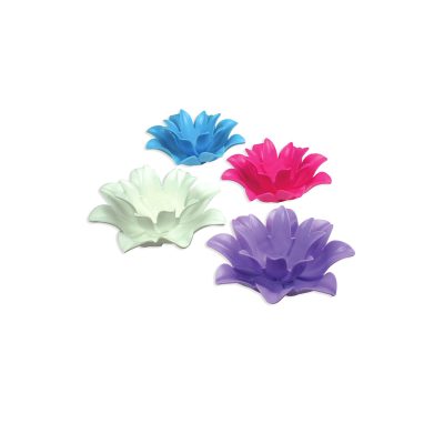 54513 | Set of 4 Floating Lotus Lights 54513 | Set of 4 Floating Lotus Lights