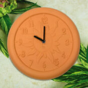 52550 | 12'' Terra Cotta Clock - Lifestyle 2