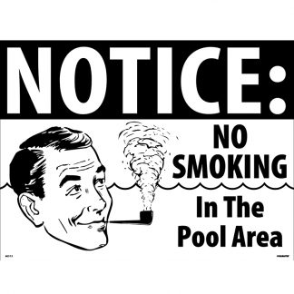 40313 | Notice: No Smoking Pool Sign