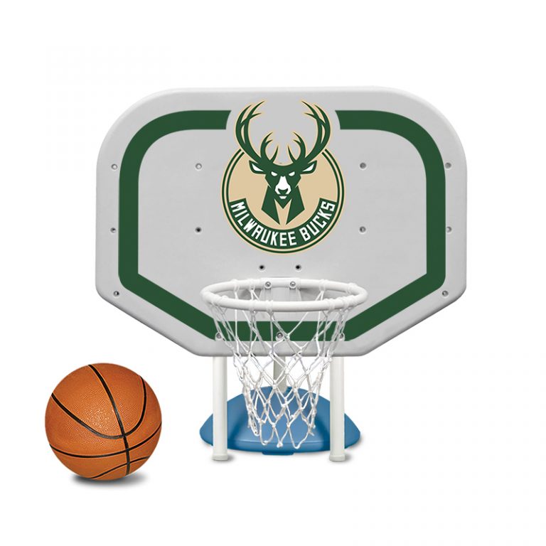 NBA Milwaukee Bucks Pro Rebounder Style Basketball Game Poolmaster