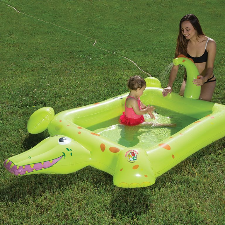 inflatable pool crocodile