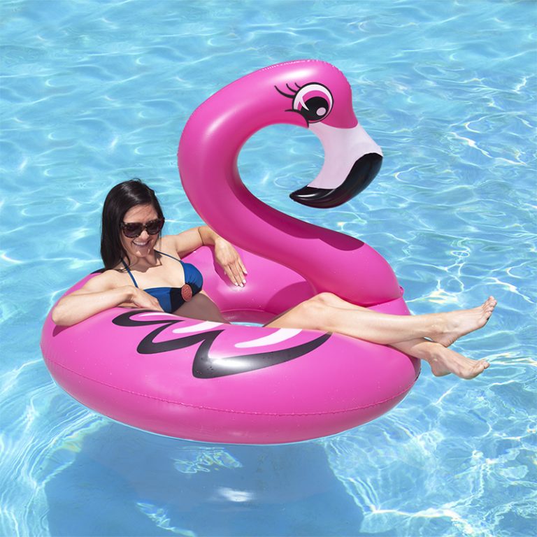 flamingo pool tube