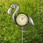 Flamingo Thermometer Garden Stake