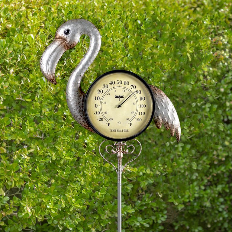 Flamingo Thermometer Garden Stake Poolmaster