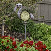 Flamingo Thermometer Garden Stake