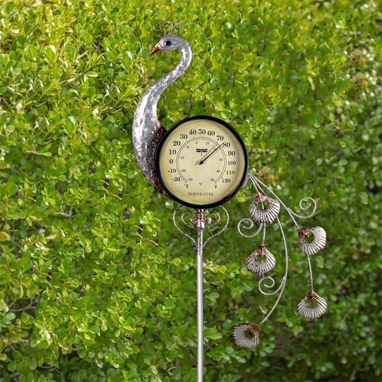 Peacock Thermometer Garden Stake Poolmaster