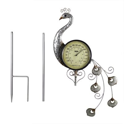 Peacock Thermometer Garden Stake - Image 7