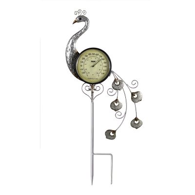 Peacock Thermometer Garden Stake - Image 6