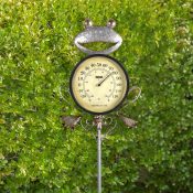 Frog Thermometer Garden Stake