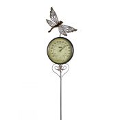 Dragonfly Thermometer Garden Stake