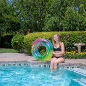 31" Rainbow Glitter Tube