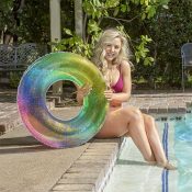 31" Rainbow Glitter Tube