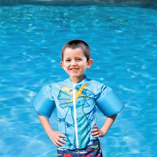 swim shirt with floaties