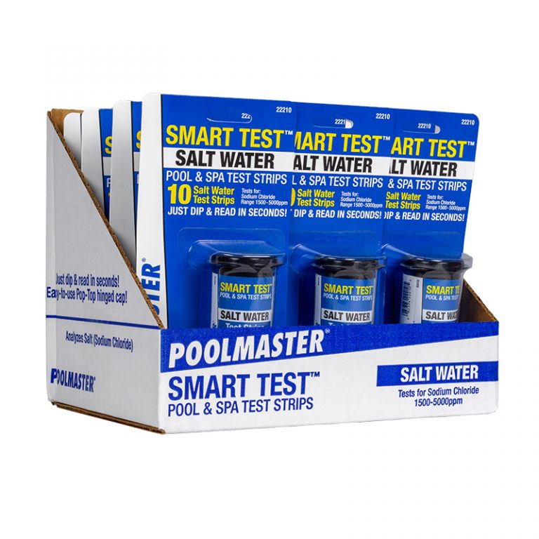 Salt Water Test Strips Display Poolmaster