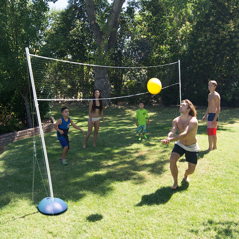 Backyard Combo Volleyball / Badminton Game Poolmaster