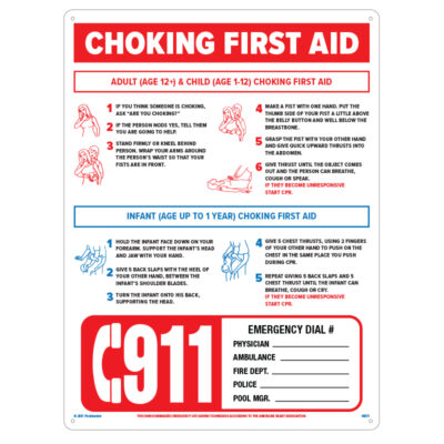 Choking First Aid Sign