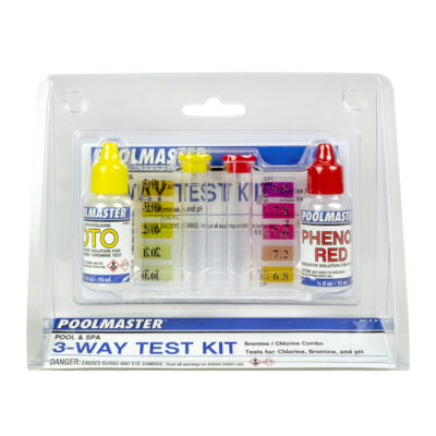 U.S. Pool Supply Basic 3-Way Pool & Spa Test Kit – Tests PH, Chlorine & Bromine (TK-054)