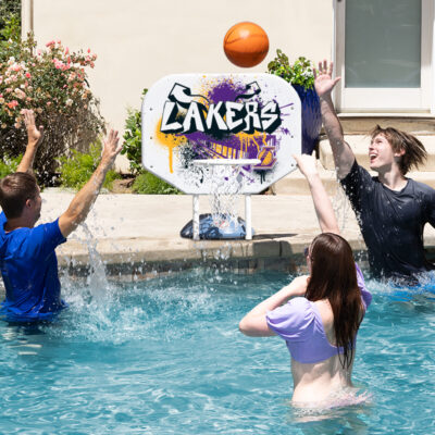 NBA Los Angeles Lakers Graffiti Pro Rebounder Poolside Basketball